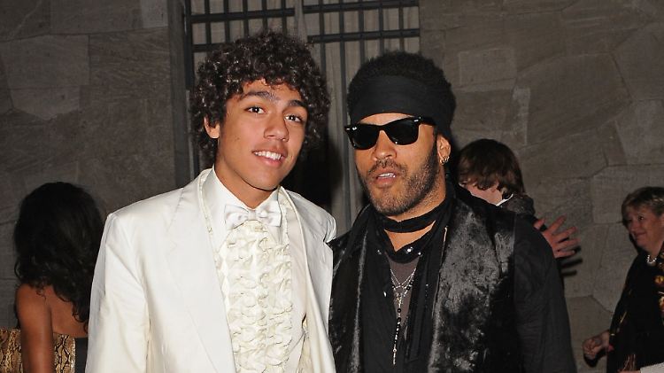Ist der groß geworden: Noah (rechts), der gemeinsame Sohn von Barbara und Boris Becker, neben Lenny Kravitz.