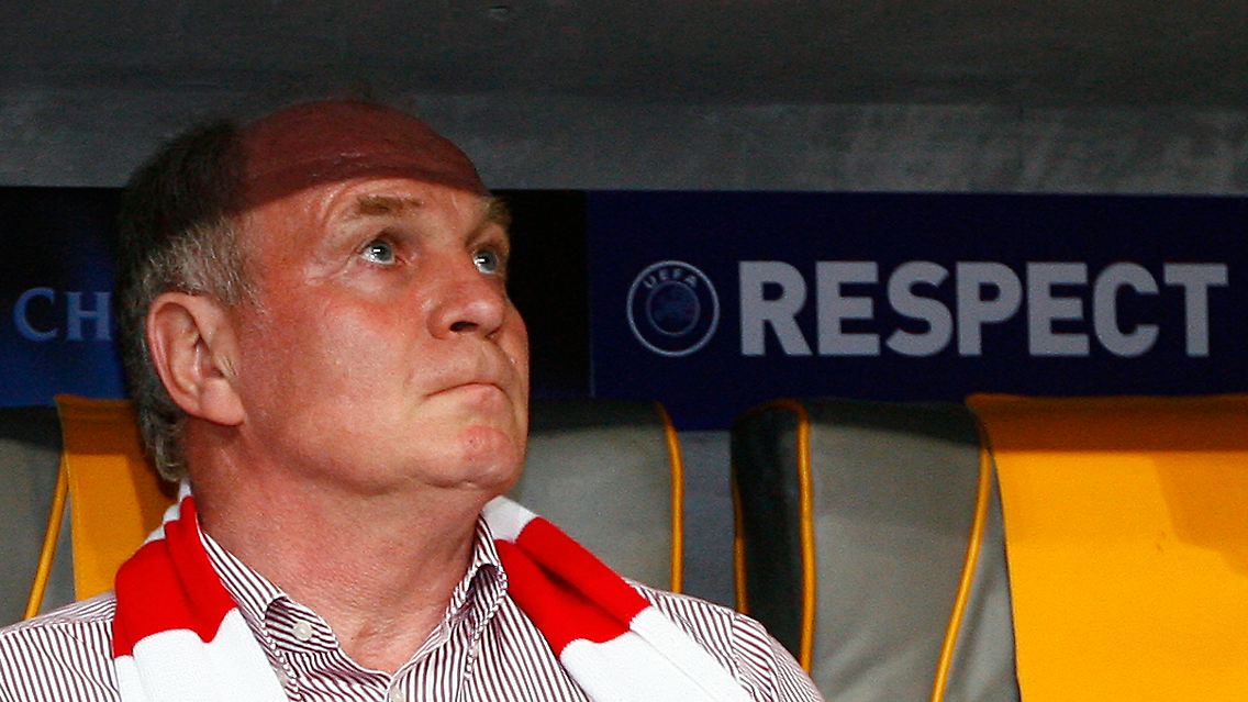 Uli Hoeneß kann auch nett sein - wenn er mag.