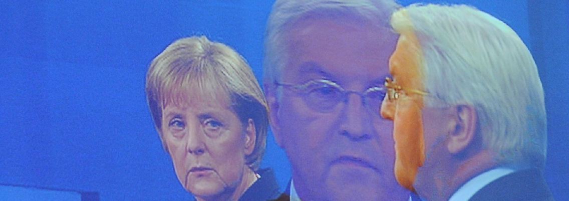 Eigentlich ist man sich einig: Merkel und Steinmeier im TV-Duell.