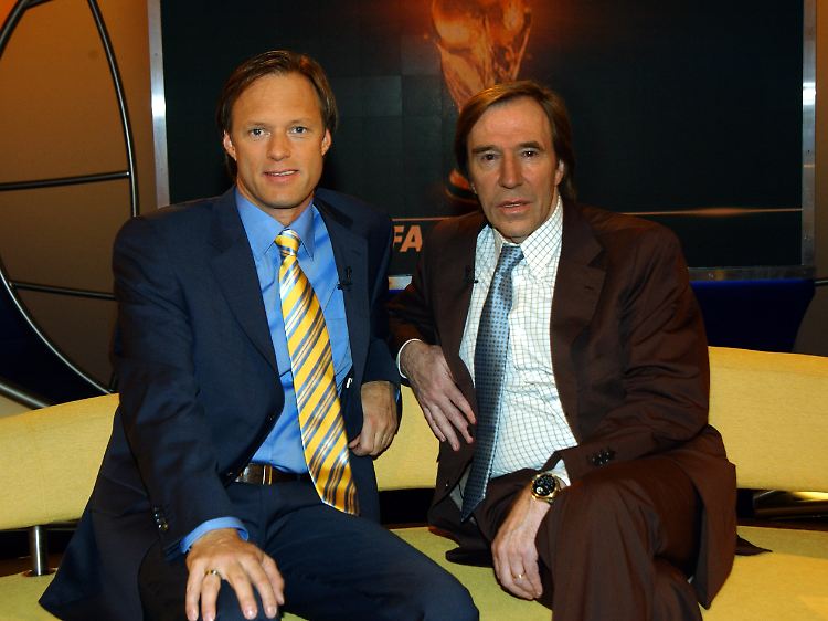TV-Ehepaar: Netzer mit seinem Kommentatoren-Partner Gerhard Delling.