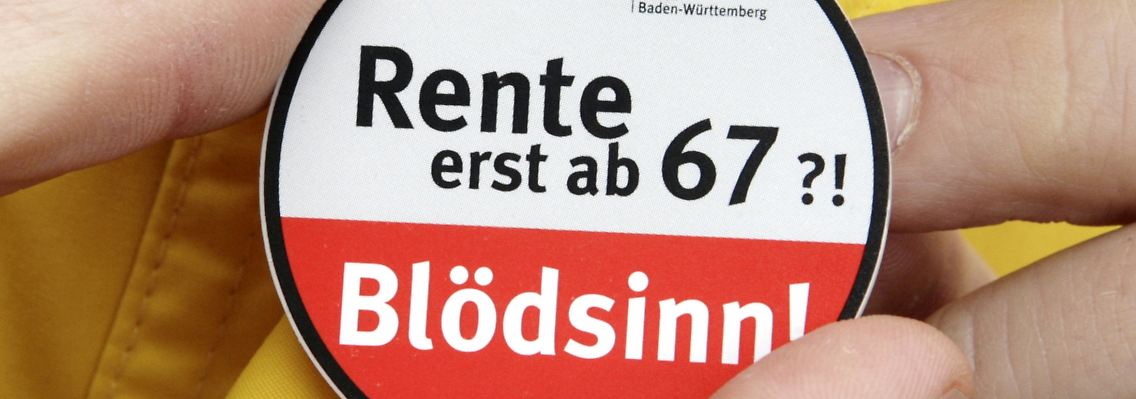 Wer nach 1964 geboren wurde, muss bis 67 arbeiten, für die Älteren gelten Übergangsregelungen.