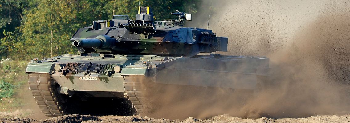 Ein Panzer vom Typ "Leopard 2"