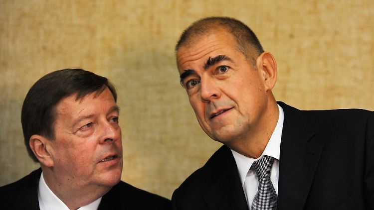 Zu wenig Beweise: Der Prozess gegen den ehemaligen Infineon-Chef (r.) wird wohl eingestellt.