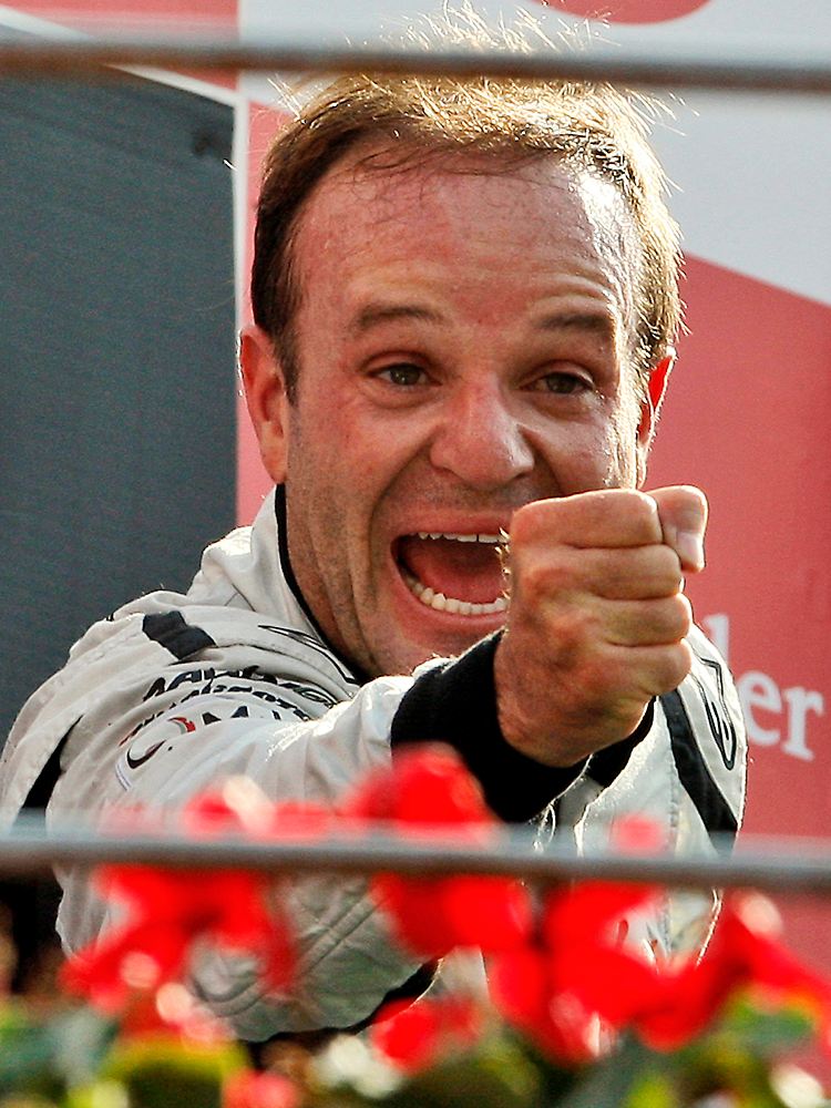 Wer die Fahrer-WM gewinnt, entscheidet sich wohl zwischen Rubens Barrichello ...