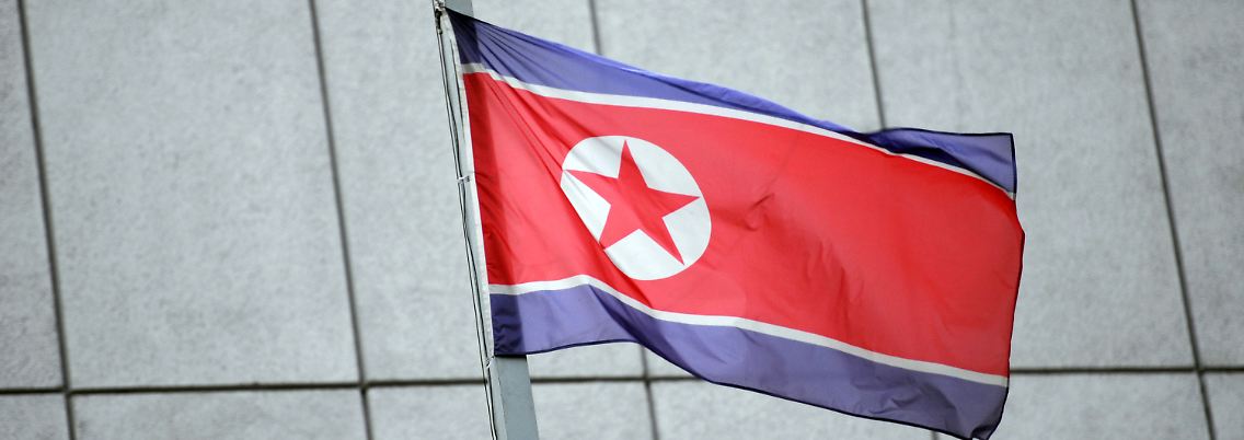 Trauer in Nordkorea: Die Fahnen stehen auf Halbmast.