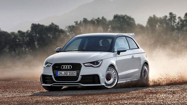 Der markante Heckspoiler verrät: Dieser Audi A1 ist ein Quattro mit 188 kW/256 PS.