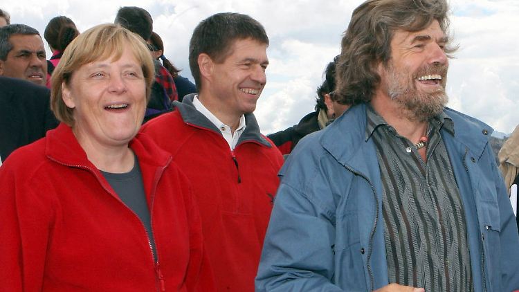 Merkel wandert mit Mann und Messner auf den Monte Rite zum Messner Mountain Museum (Archivfoto vom August 2006).