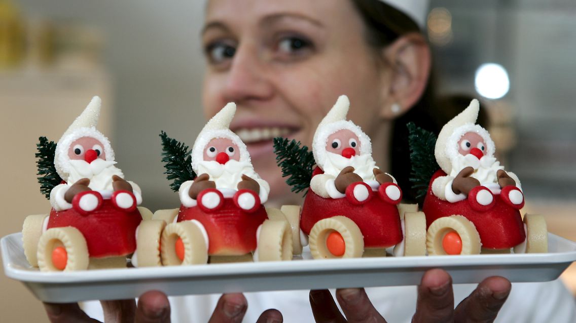 Wer kann diesen Marzipan-Nikoläusen widerstehen?