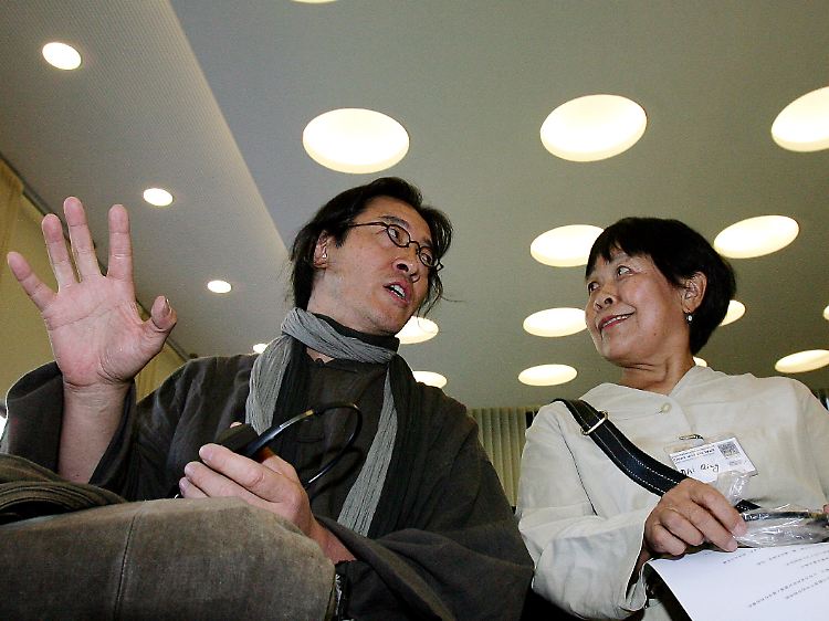 Die chinesische Delegation mag nicht dabei sein: Bei Ling (l) und Dai Qing auf dem China-Symposium.
