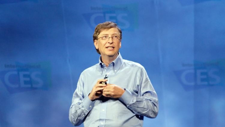 Pflichttermin zu Messebeginn: Jahrelang sprach Bill Gates selbst.