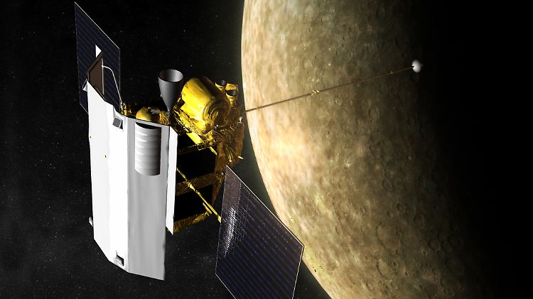 Die Sonde "Messenger" umkreist erstmals den Merkur.