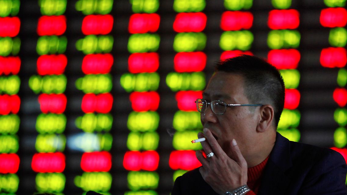 In Shanghai verzeichneten vor allem Zementwerte Gewinne.