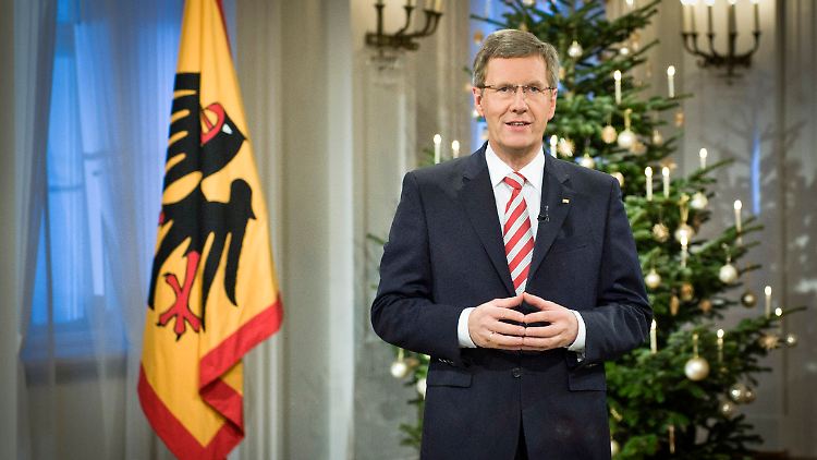 Bundespräsident Christian Wulff während seiner Ansprache.