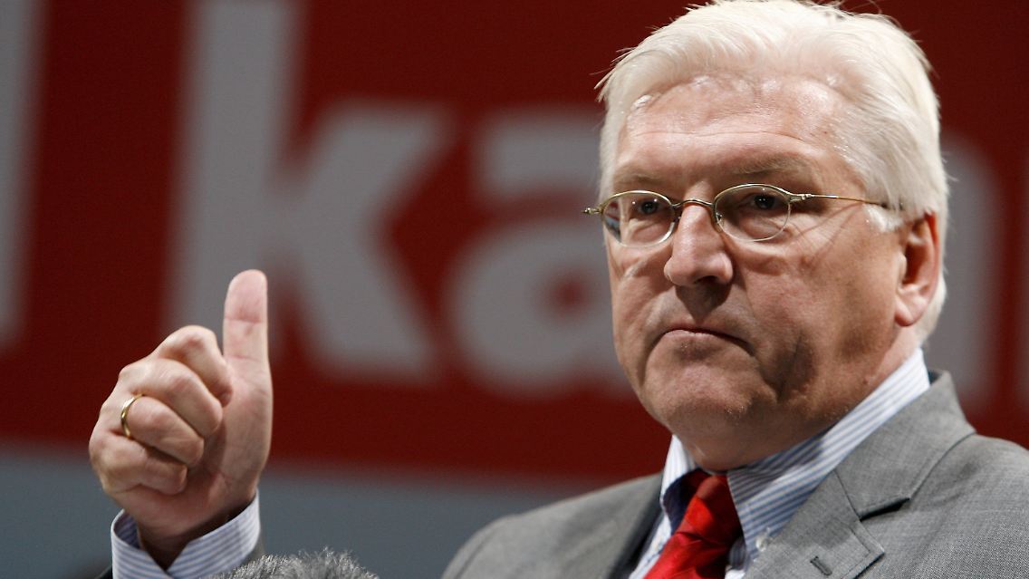 Werben und Angreifen: Steinmeier will ein Bündnis mit der FDP, geißelt aber zugleich ihre Politik.