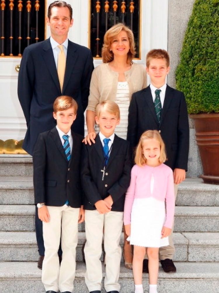 Die spanische Königstochter Christina und ihrer Familie.