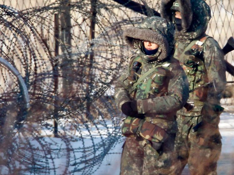 An der Grenze zu Südkorea ist nicht so viel von Wundern zu spüren.