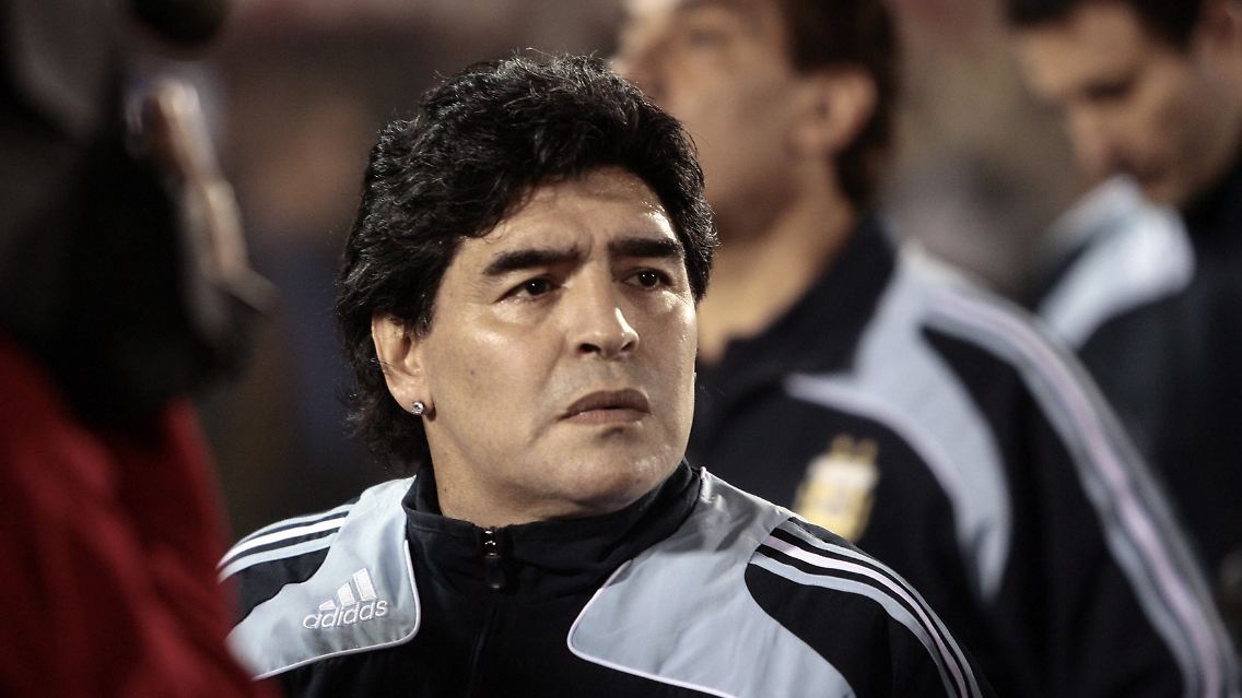 Auf dem Weg nach Argentinien: Diego Maradona.