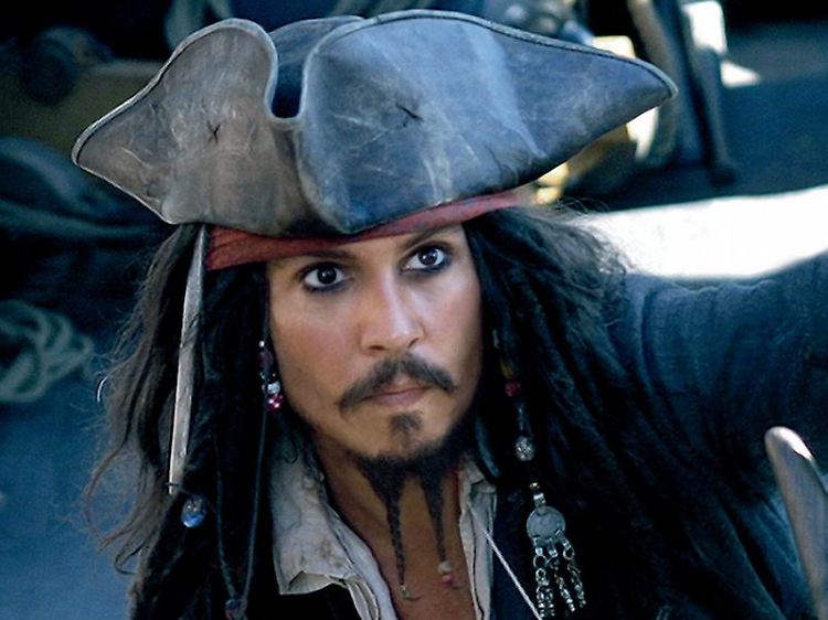 Johnny Depp als Captain Jack Sparrow.