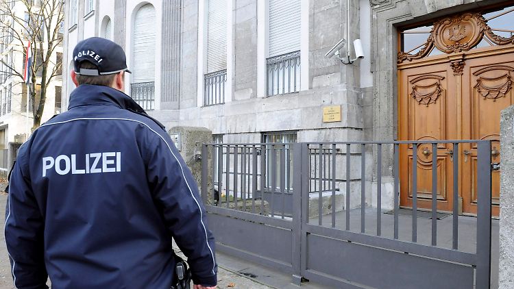 Die syrische Botschaft in Berlin.