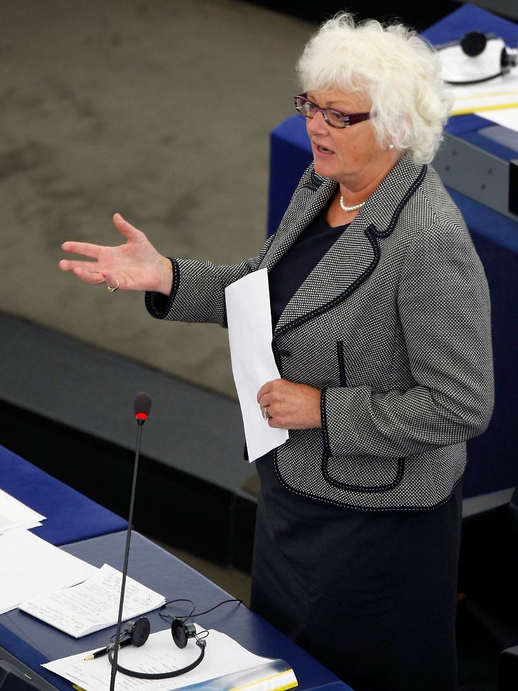 "Die EU-Staats- und Regierungschefs haben mich gebeten, keine Rückschritte zu machen": Agrarkommissarin Mariann Fischer Boel in Straßburg.