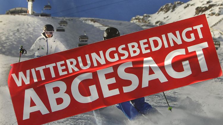 Auf der Zugspitze musste die Eröffnung der Skisaison wegen Schneemangels abgesagt bzw. verschoben werden.