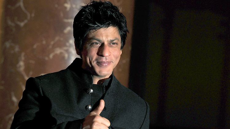 Bollywood-Superstar Shah Rukh Khan im November 2010 in Berlin im Roten Rathaus.