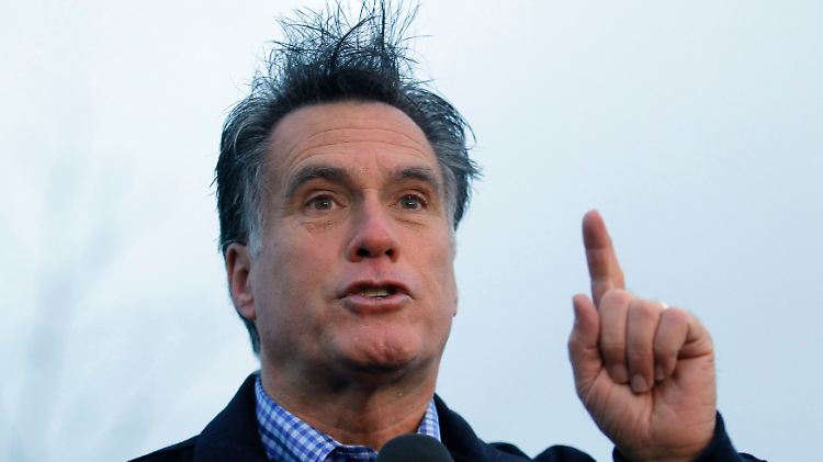 Vom Wetter gezeichnet: Mitt Romney.