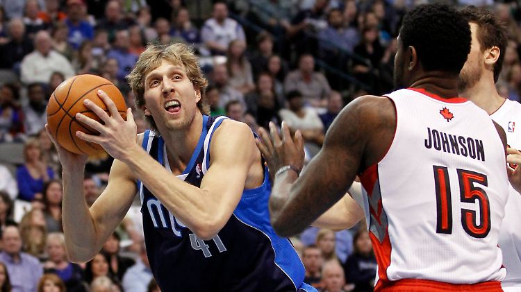 Auf Dirk Nowitzki war Verlass, er kam am Ende auf 18 Punkte.