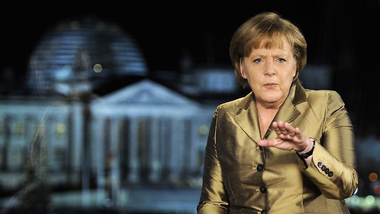 Es war für alle ein schweres Jahr: Die Bundeskanzlerin nach der Aufzeichnung ihrer Neujahrsansprache.
