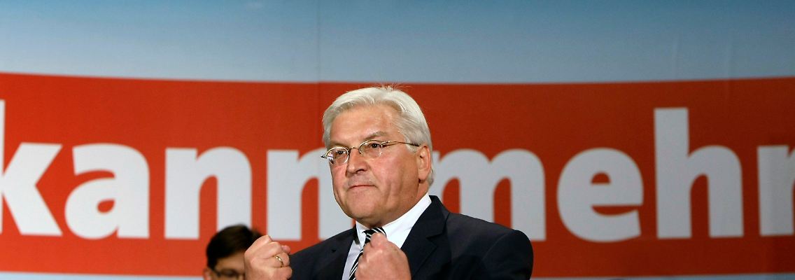 Holt ein bisschen auf: SPD-Kanzlerkandidat Steinmeier profitiert offenbar vom TV-Duell.
