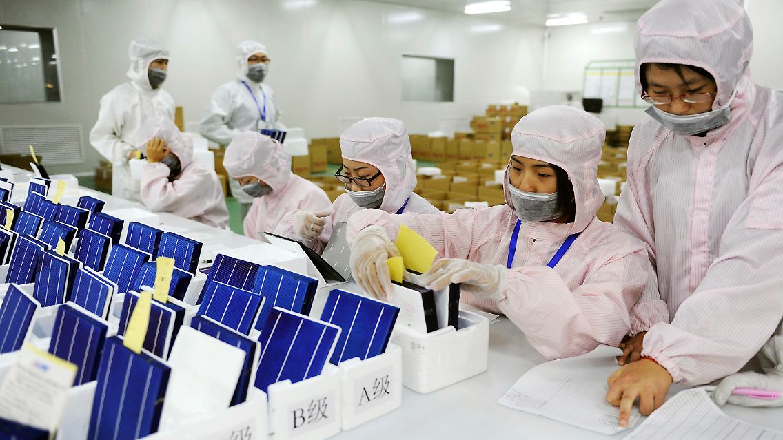 Produktion von DK Solar im chinesischen Hefei.