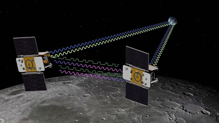Die Zwillingssonden sollen "unser Wissen über den Mond" erweitern, hofft die Nasa.
