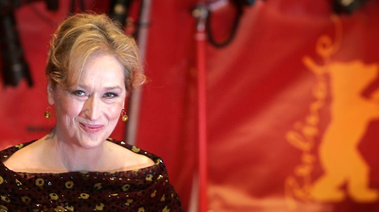 Meryl Streep stellt in Berlin ihren Kinofilm "Der Eiserne Lady" vor.