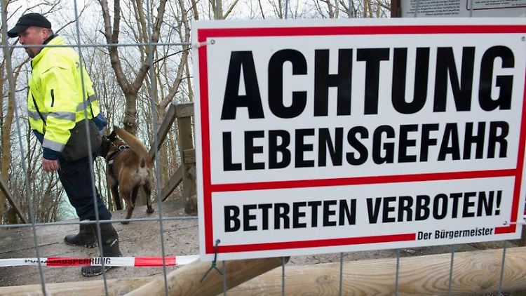Wegen des anhaltenden Regens besteht auf Rügen die Gefahr neuer Abbrüche an den Steilküsten.