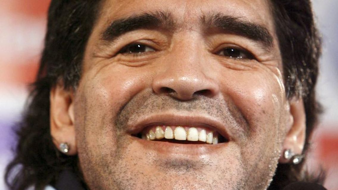 "Hier entscheide ich": Diego Maradona.