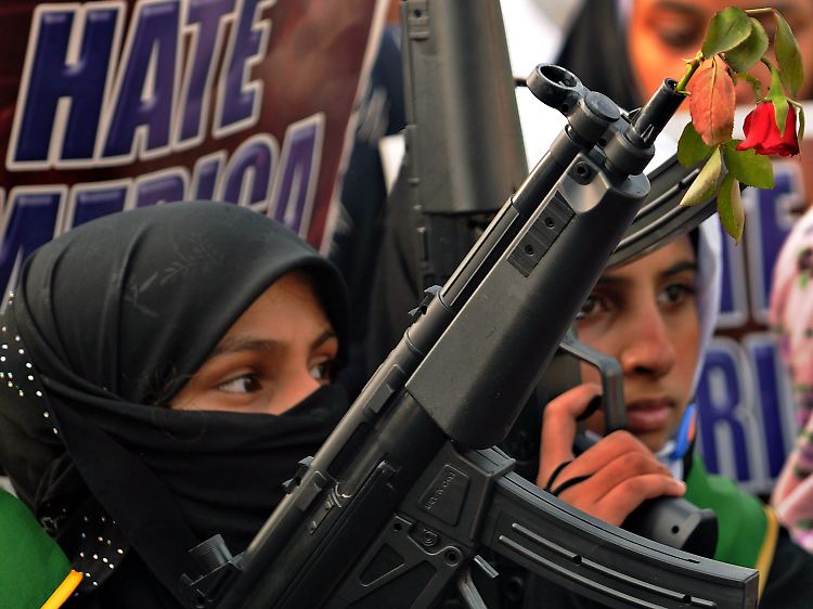 Beim Al-Kuds-Tag in Pakistan. Al-Kuds ist der arabische Name für Jerusalem.