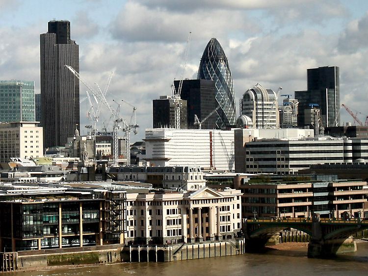 Finanzdistrikt in London