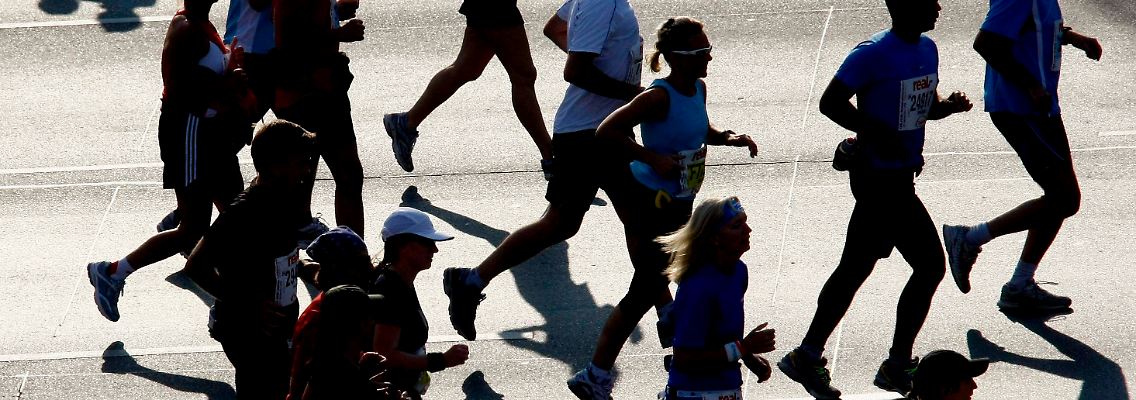Die übrigen 41.000 Läufer brauchen meist deutlich länger.