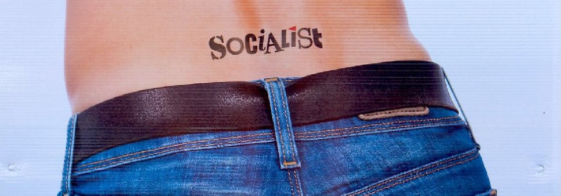 Wawzyniak, Kandidatin der Linken, will mit "Mit Arsch in der Hose“ in den Bundestag ziehen.