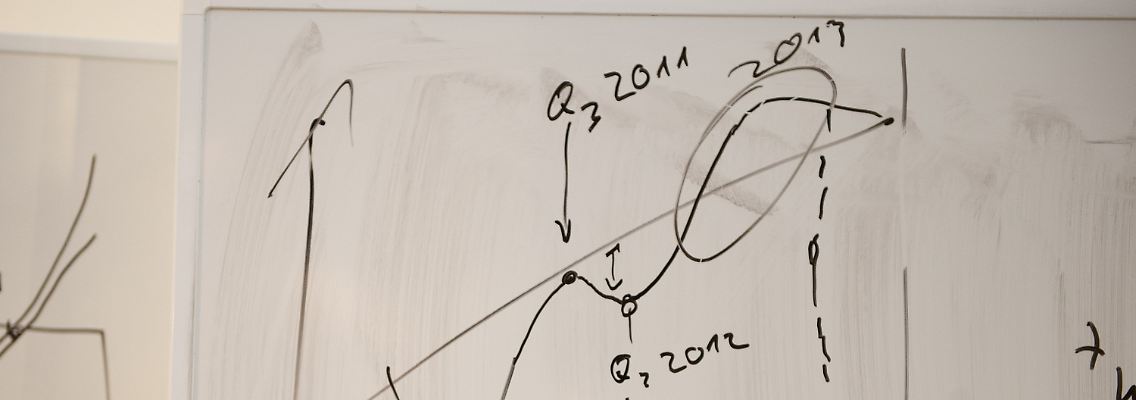 Die Delle macht die Welle: Das Deutsche Institut für Wirtschaftsforschung illustriert schwungvoll seine Wachstumserwartungen für 2012.