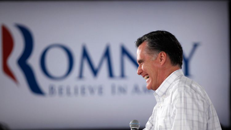 Hat noch gut Lachen: Mitt Romney.