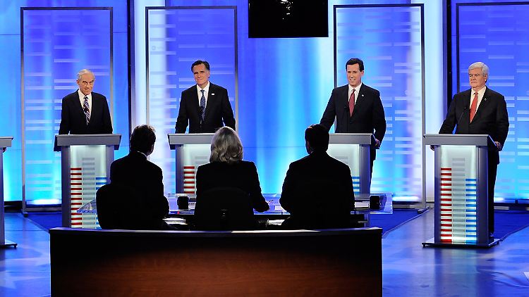 Die erste Debatte in New Hampshire kannte nur einen Sieger: Romney.