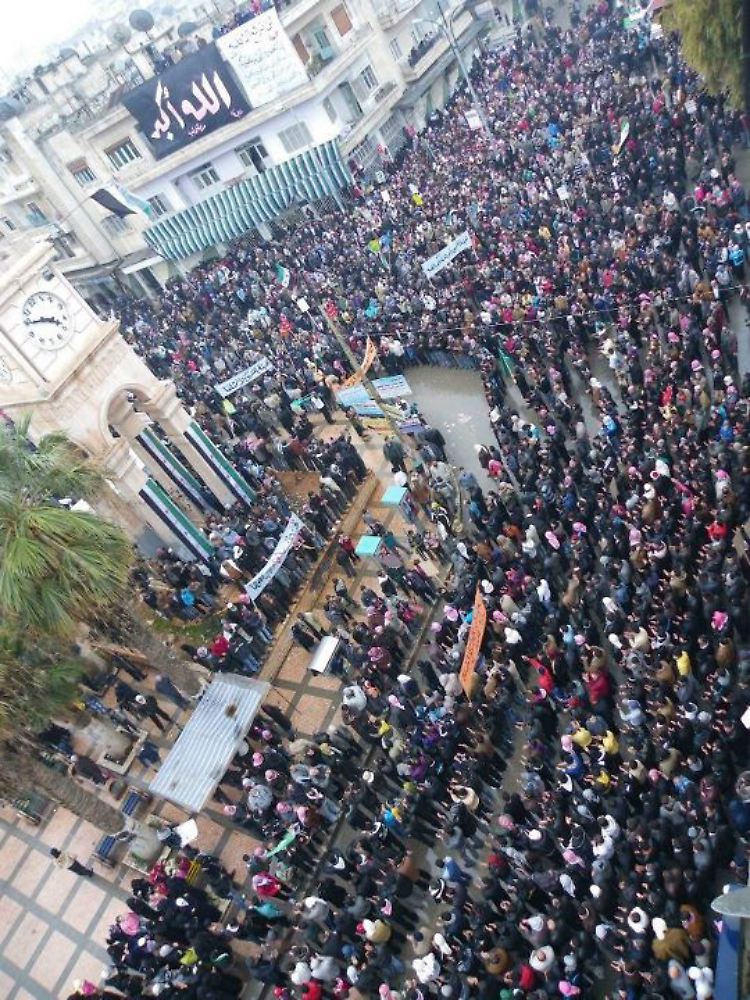 Demonstration in Idleb.