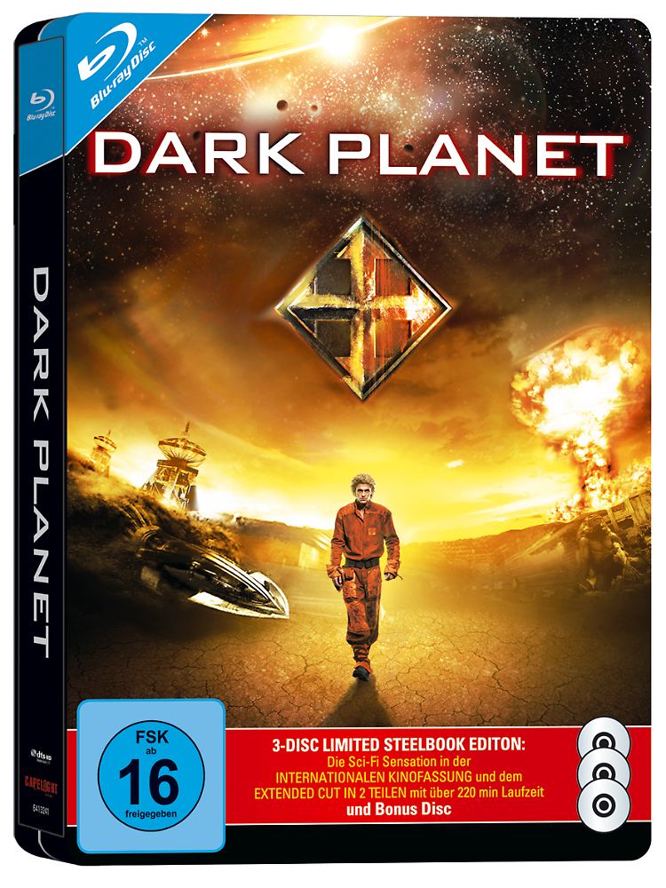 "Dark Planet" gibt es unter dem Titel "Prisoners of Power" als 120-minütige Kinofassung und als hier abgebildete 3-Disc-Special-Edition.