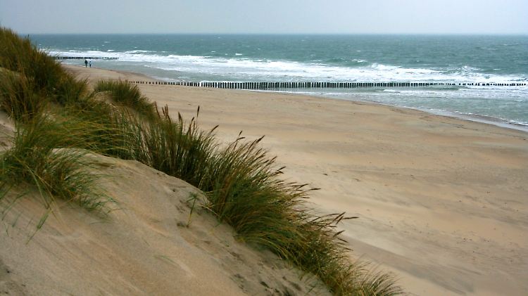 Bis zu 30 Meter hoch türmen sich die weißen Hügel der Zeepeduinen. Seit 1995 ist die raue Landschaft für Besucher zugänglich.