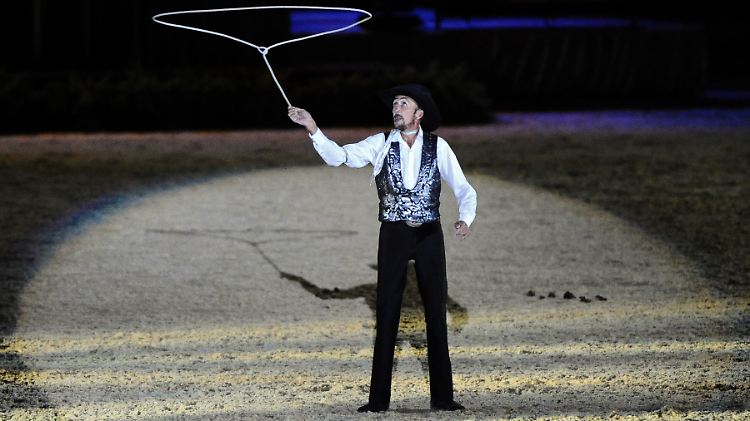 Das Spiel mit dem Lasso will gelernt sein.