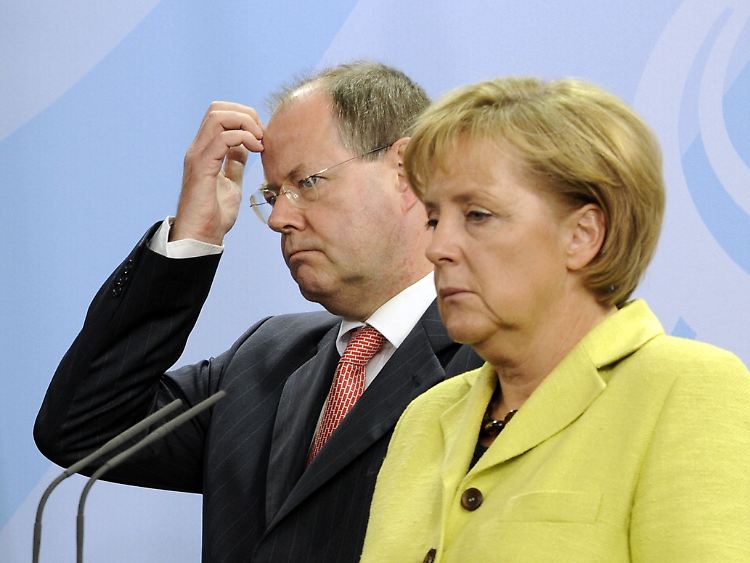 Merkel und Steinbrück sind sich dagegen einig: Eine Mehrwertsteuererhöhung kommt nicht in Frage.