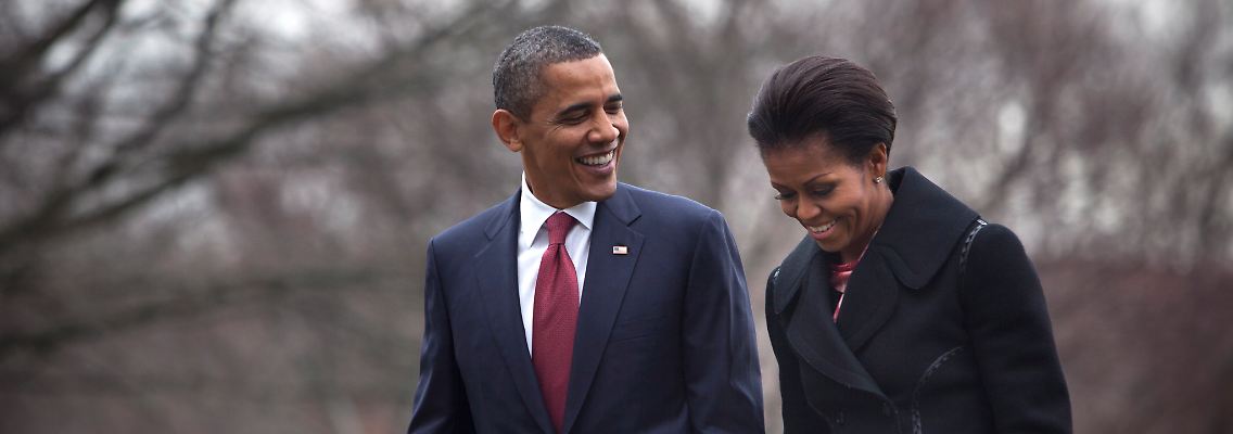 Barack und Michelle Obama: Sein Sieg war auch ihrer.