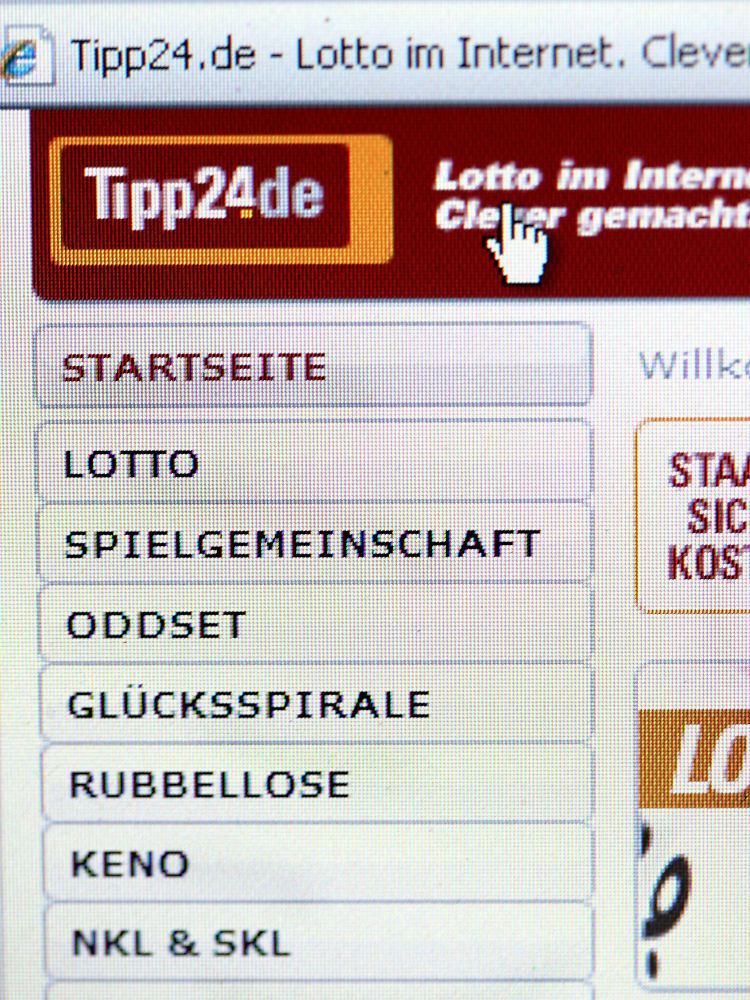 Der Online-Auftritt von Tipp24 zielt auf das deutsche Publikum.