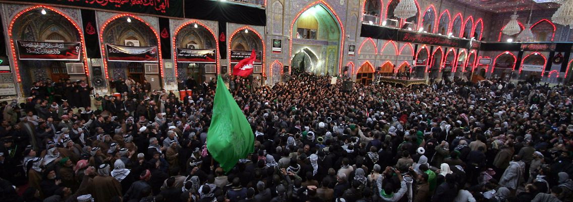 Millionen Schiiten besuchen derzeit den heiligen Schrein von Kerbala.